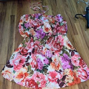 Boho floral short, vacation dress
